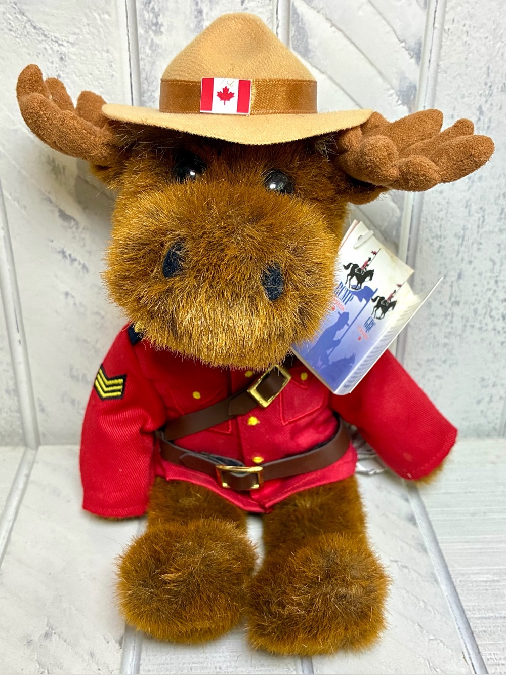 The Stuffed Animal House RCMP Canada GRC Canada Sergeant Bullmoose Plush Toy 11”